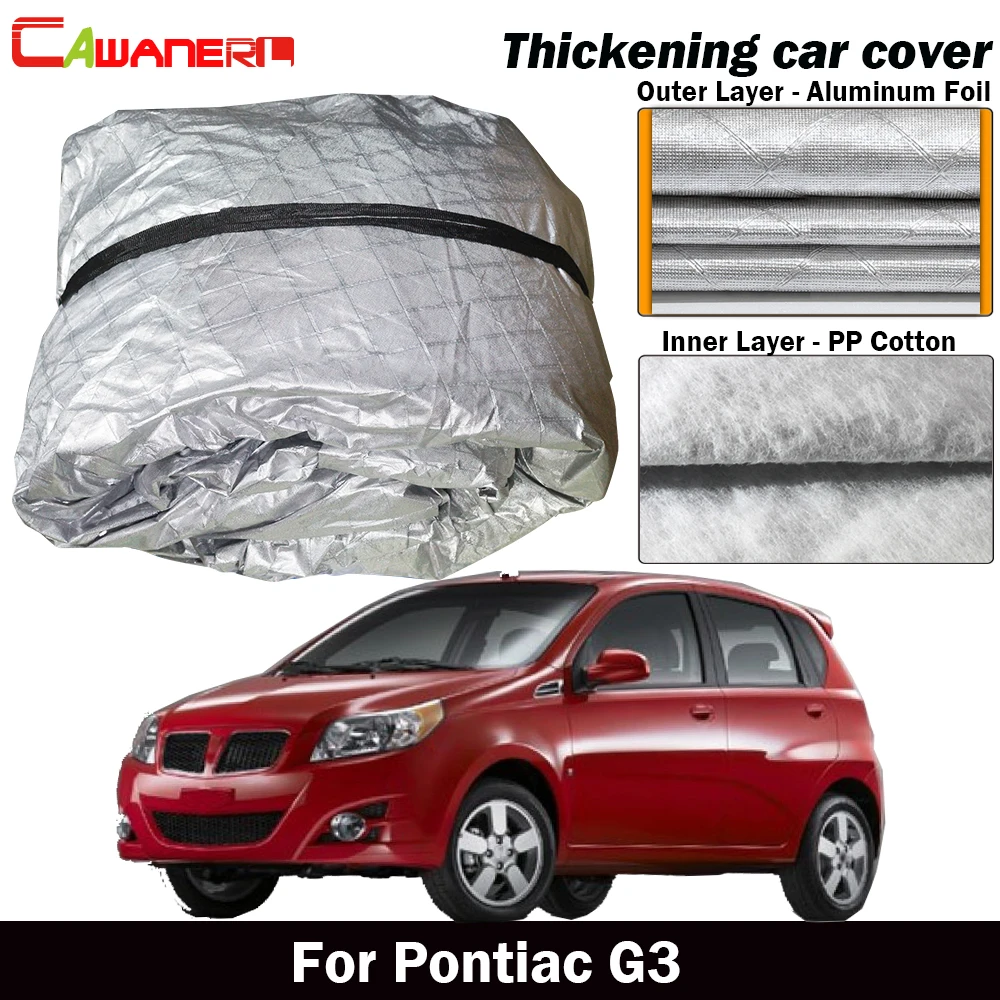 Чехол Cawanerl для автомобиля Pontiac G3 плотный хлопковый защитный чехол от солнца дождя