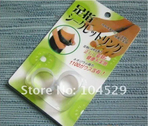 100pcs s free shipping Magnetic Toe Rings Healthy Silicon Diet Slimming Foot Massage Free Shipping |