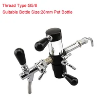 Homebrew Beer Bottle Filler De-foaming Beer Tap With Chrome Plated Adjustable Beer Tap Faucet Kegerator Bar Accessories