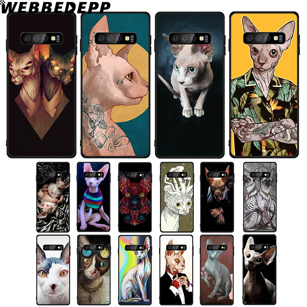

WEBBEDEPP Sphinx Cat Soft TPU Case for Samsung Galaxy Note8 9 A10 A20 A40 A50 A60 A70 M10 M20 M30
