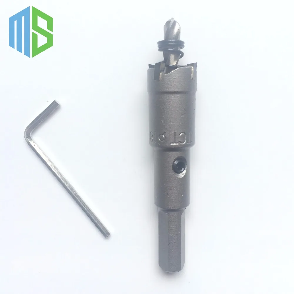 18mm Metalworking tungsten Carbide Tip Drill Bit TCT Hole Saw Set for