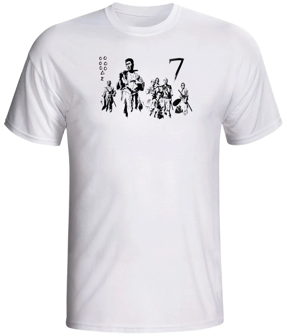 

New Brand Seven Samurai Shirt Retro Rude Top Tee