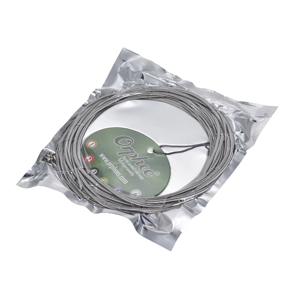 

NEW Orphee QB296 6-string Electric Bass Guitar String 6pcs/ Set(.030-.125)Nickel Wound Hexagonal Steel Core Normal Light Tension