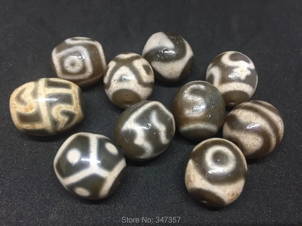 2018 Fengshui Dzi Ji bead 18 мм * 20 1 шт. лот крючок для денег тигровый зуб Кладоискатель ваза