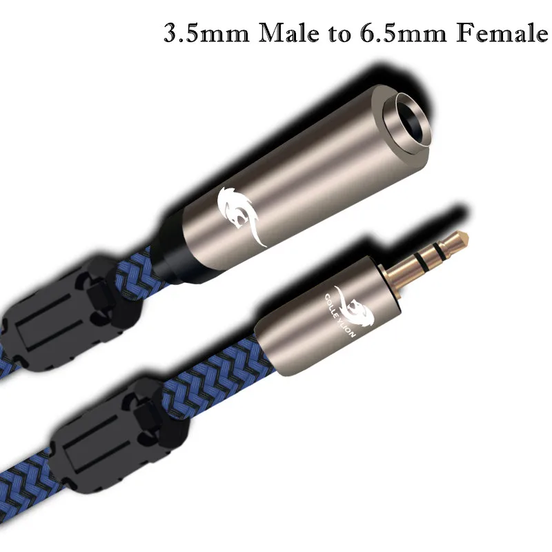 Stereo 3 5mm Male to 6 5mm Female Jack Audio Cable For iPhone Cellphone Computer Headphone Mixer Console Speaker 1m 2m 3m 5m 8m