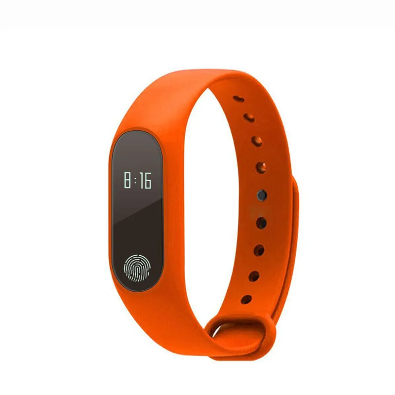 M2 смарт-измеритель сердечного ритма Bluetooth 4,0 Smartband и монитор сна - Цвет: Оранжевый