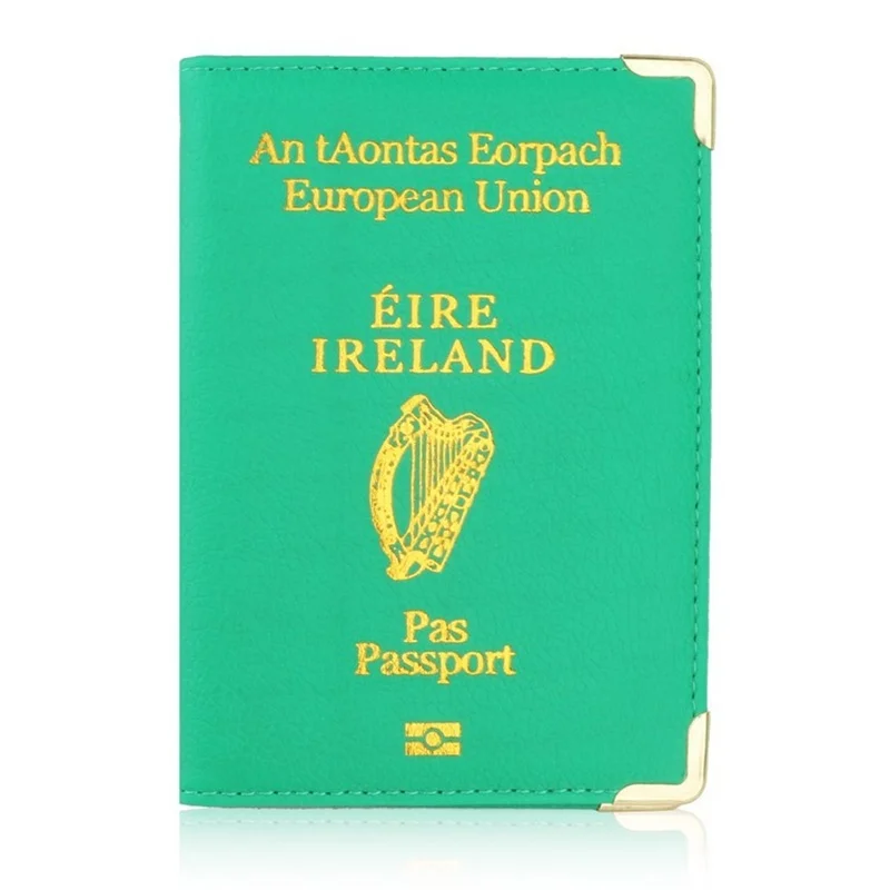 Высокое качество прекрасный женский органайзер для проездных документов для паспорта Ирландия Обложка для паспорта кожаный чехол для защиты паспорта
