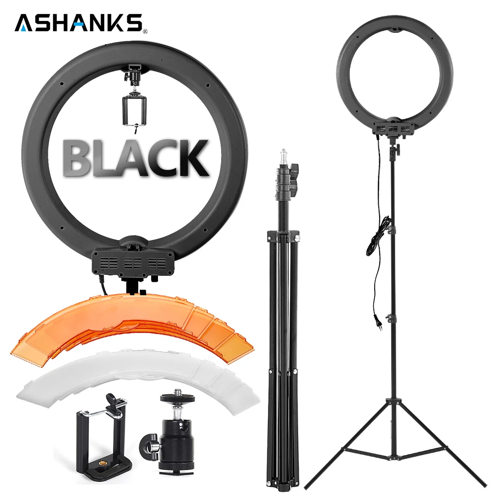 

12'' 40W LED Selfie Ring Light with Stand Photography Dimmer Makeup Lights Lamp for Camera Photo Studio Phone Video Shooting