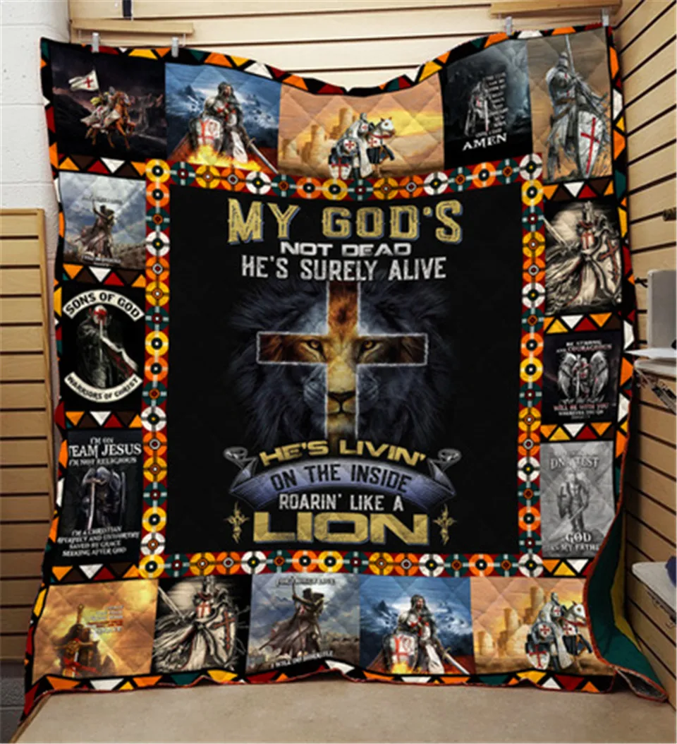 

SOFTBATFY Knight All Season Quilt For Kids Adult Bed Soft Warm Blanket Quilt Dropshipping