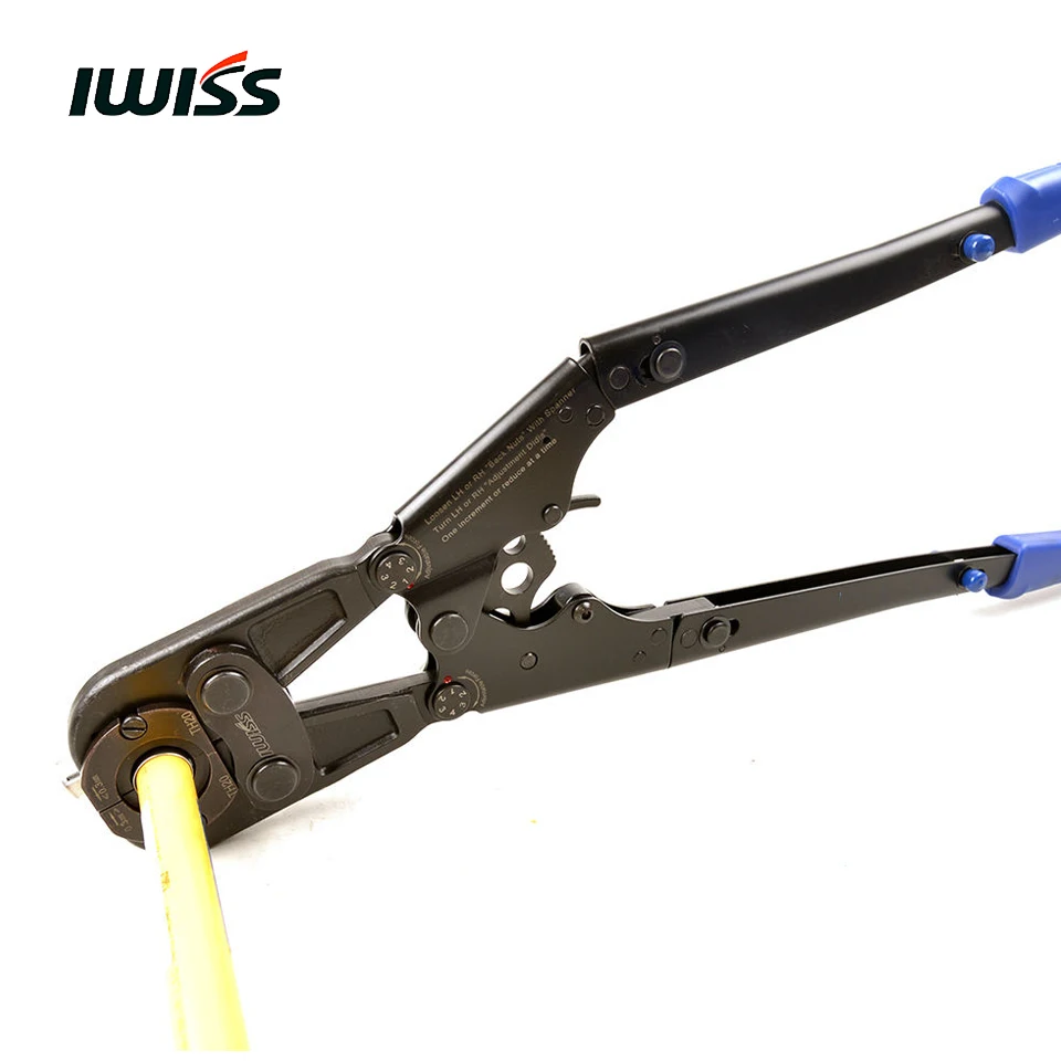 IWISS обжимные инструменты для труб PAP& PEX и узкое пространство с складными ручками и 4 сменными губками