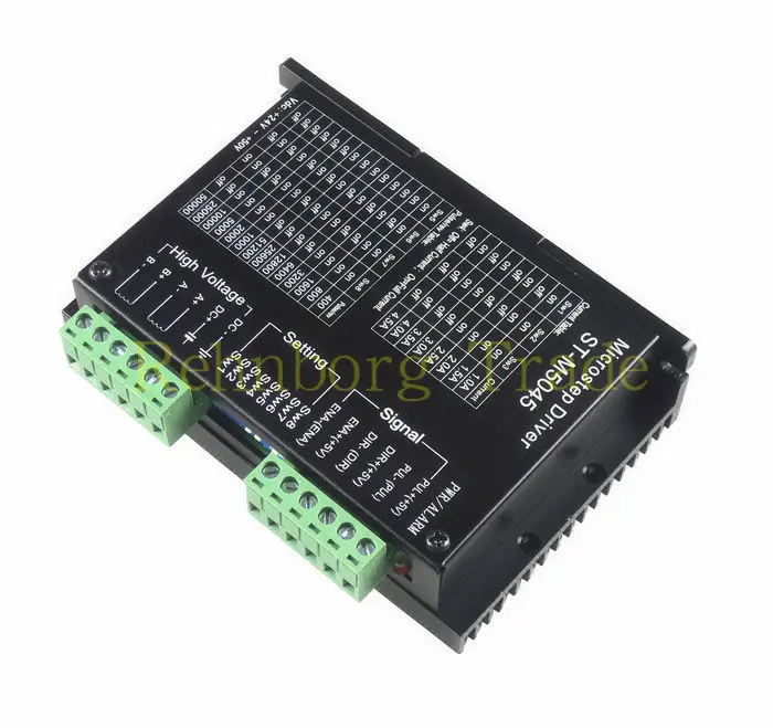 ЧПУ 24 50VDC Name23 драйвер шагового двигателя модель ST M5045 2 фазы 4.5A 256 микрошагов для