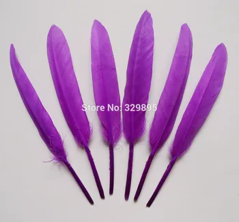 

Wholesale! Natural plumes 1000pcs/lot Purple Color 10-15cm Goose Feathers for crafts dreamcathcher Wedding Decorations