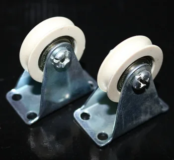 

2Pieces/Lot Wheel Diameter:32mm U Shaped Groove Nylon Pulley Wire Rope Nylon Pulley