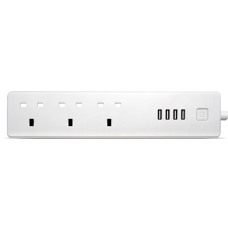 

2018 New Smart Home Power Strip Electrical Socket US UK EU Plug Wifi App Wireless Remote Control 4 Ports USB Outlet Plug Sockets