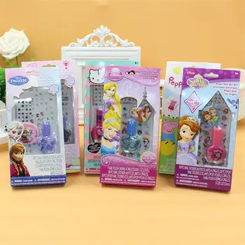 

Disney Children's Makeup Toy Set Nail Sticker Children's Nail Polish Nonpoisonous and tasteless frozen sets girls princess