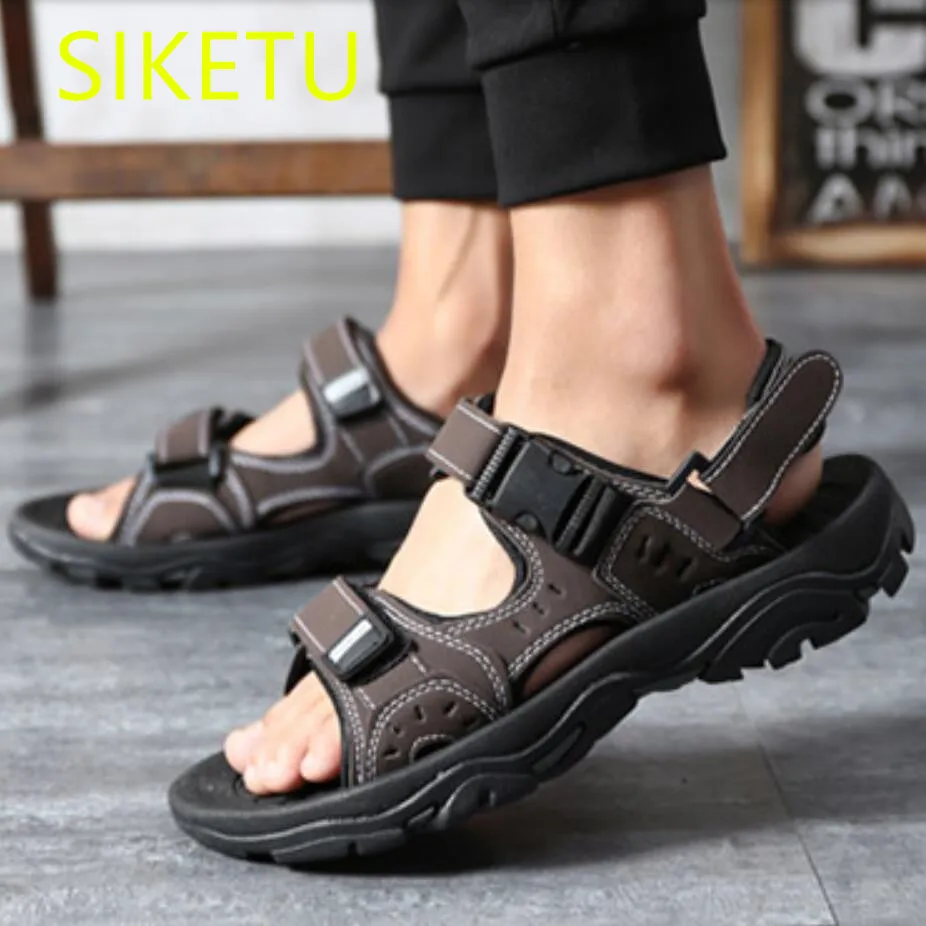

2019 Free shipping Summer fashion sandals men shoes casual shoes Wild Flats teen p045 pu Trend Beach flip flop