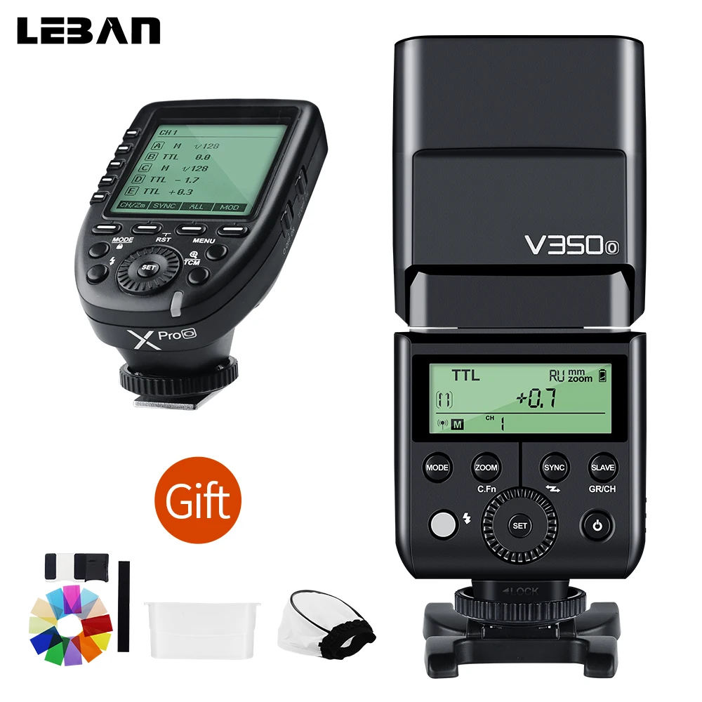 Godox V350O TTL HSS 1/8000s X System Camera Speedlite со встроенным литий-ионным аккумулятором + Xpro-O