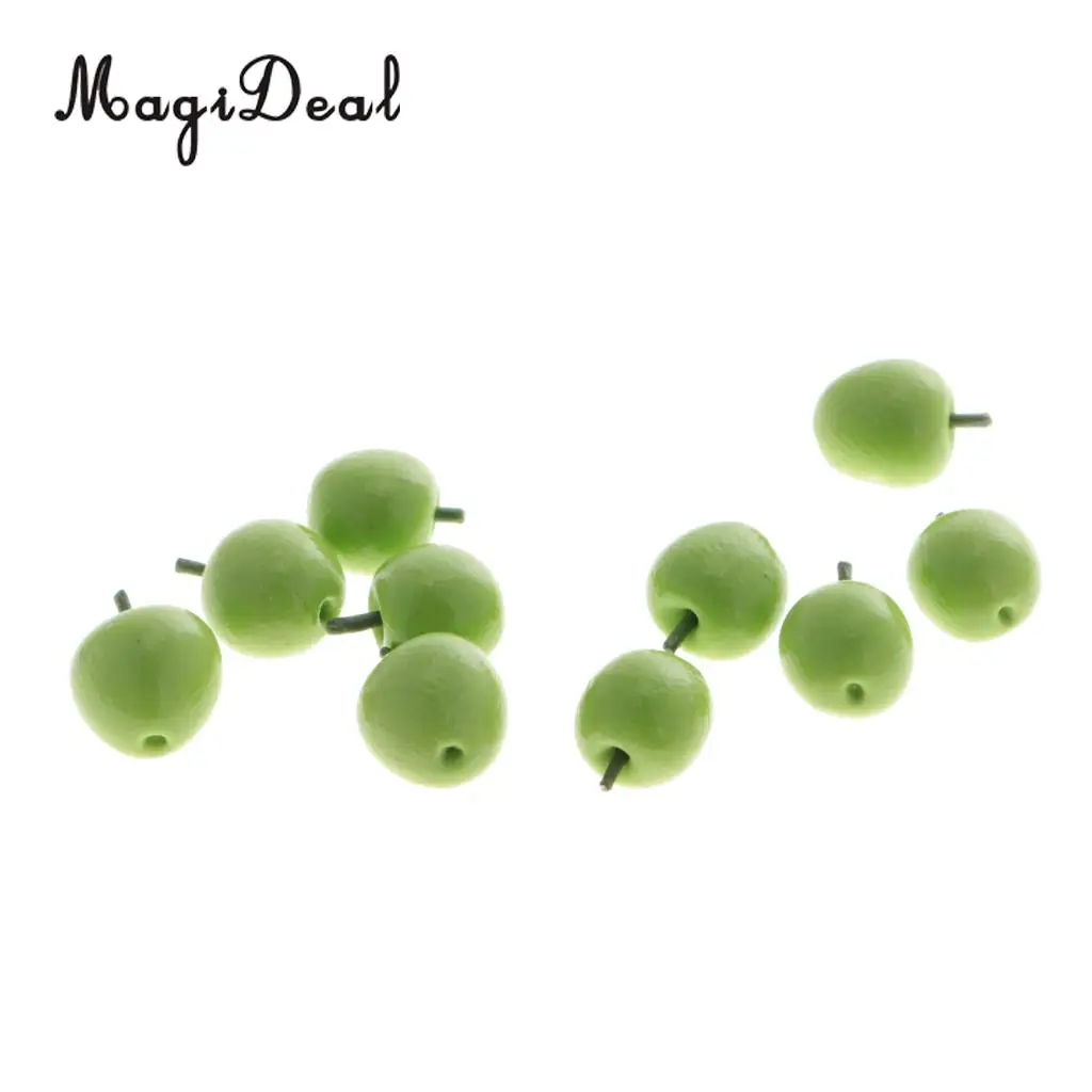 10Pcs/Lot Simulation Polymer Clay 1:12 Dollhouse Miniature Fruits Food Kitchen Restaurant Living Room Decoration Children Toys
