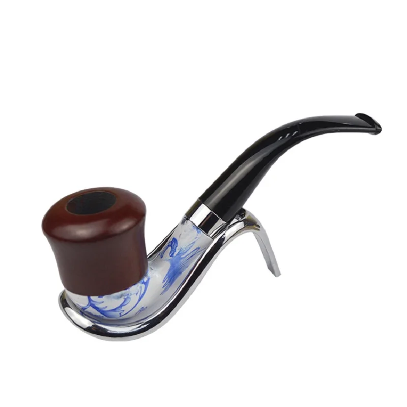 Futeng brand Sell hot Blue and White Porcelain resin smoking pipe