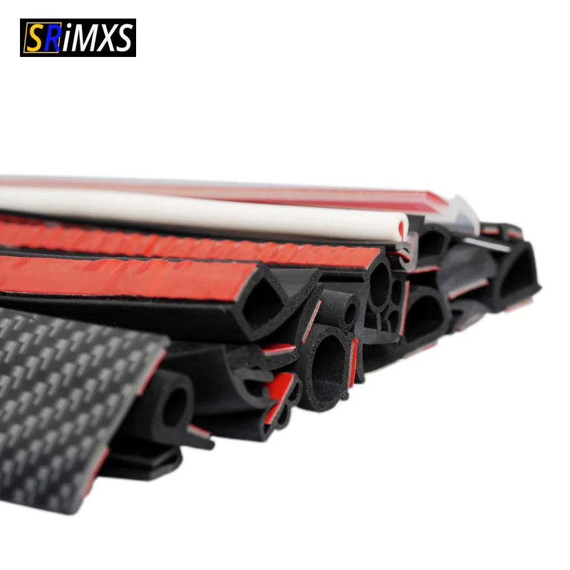 Universal Car V Shape Rubber Seal Weather Strip Hollow Glass Window Edge Moulding Trim Decorate Wea
