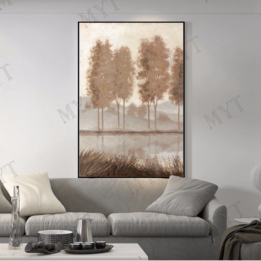 Artist Hand-painted Abstract forest trees in fall landscape Oil Painting Handmade on Canvas wall art for living room unframed Artist Hand-painted Abstract forest trees in fall landscape Oil Painting Handmade on Canvas wall art for living room unframed