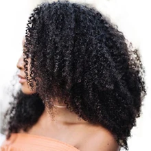 Afro Kinky Curly Hair Clip In Human Hair Extensions 4B 4C 100 Human Natural Hair Clip