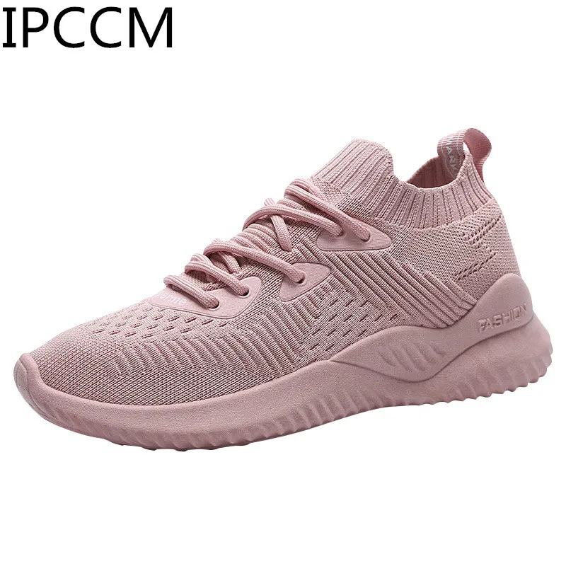 

2019 Spring And Autumn New Products Korean Version Of Casual And Comfortable Flying Woven Elastic Stockings Women's Sneakers