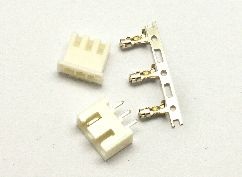 

100Set/Lot XH2.54 2.54mm 3Pin 3P Straight Needle 180 degree Male Pin Header + Terminal + Female Housing Connector