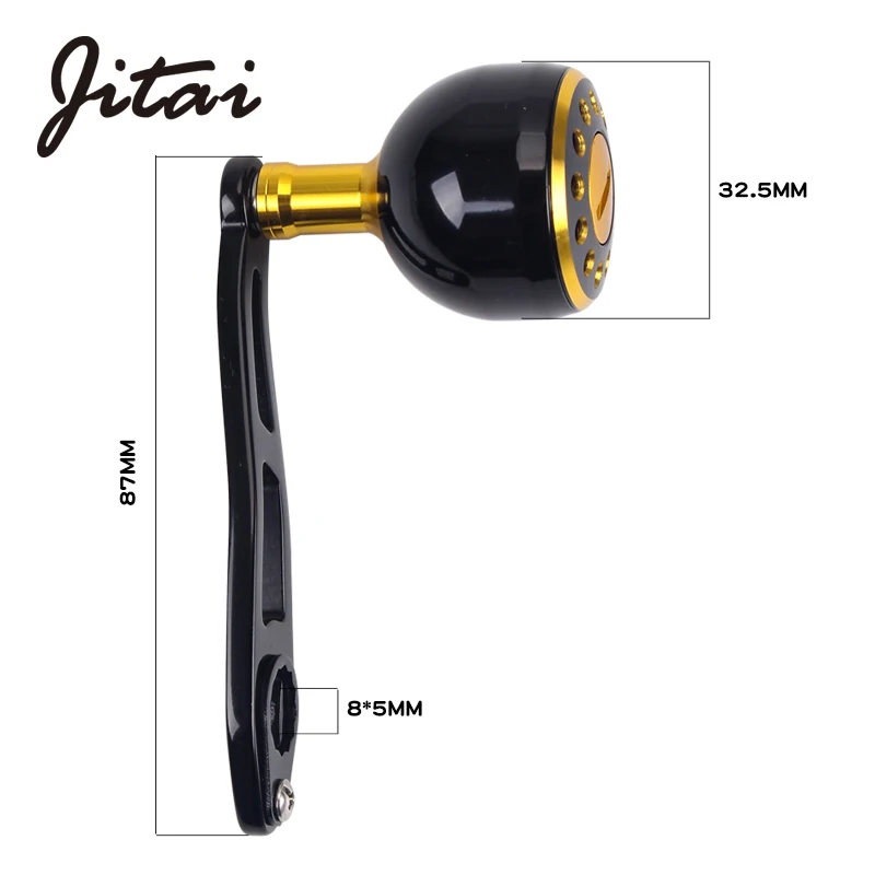 JITAI الألومنيوم سبيكة واحدة مقبض قوي الصيد بكرة مقبض الروك DIY الملونة كرنك الجوز قفل حلقة لوحة صغيرة أغطية لولبية