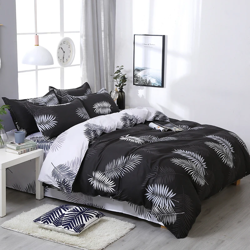 

4pcs/set Cartoon Cactus Potted Plant Printing Bedding Set Bed Linings Duvet Cover Bed Sheet Pillowcases Cover Set