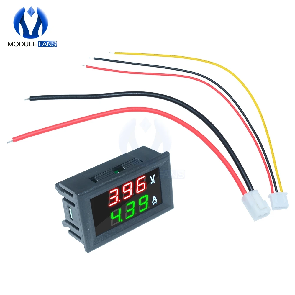 

RED Green DC 100V 10A Digital Mini Voltmeter Ammeter Panel Voltage Volt Current Meter Tester Dual LED Display Amp