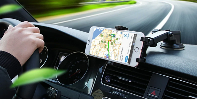 Автомобильный держатель для телефона универсальный липкий gps Поддержка всасывания 360 Поворот регулируемый 3,5-6 дюймов мобильный кронштейн для iPhone huawei p20 lite