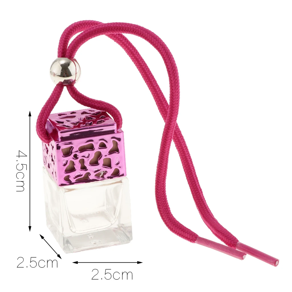 10x Refillable Perfume Empty Bottle Car Hanging Pendant Air Freshener Mini Diffuser