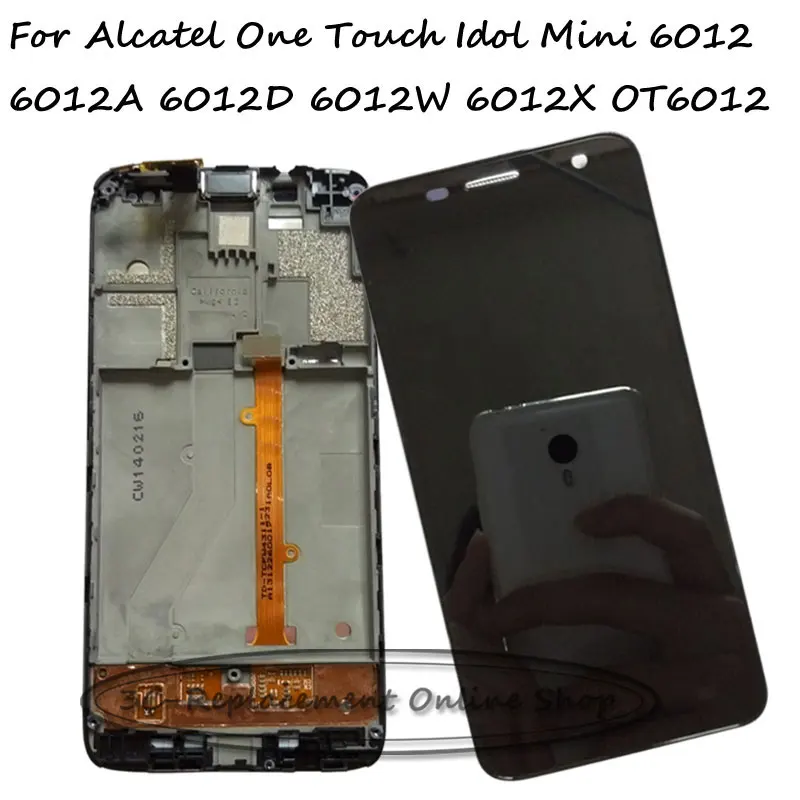 imágenes para Para Alcatel One Touch Mini Ídolo 6012 6012D 6012A 6012 W 6012X OT6012 Lcd de Pantalla Táctil Con Marco Digitalizador Panel asamblea imágenes para Para Alcatel One Touch Mini Ídolo 6012 6012D 6012A 6012 W 6012X OT6012 Lcd de Pantalla Táctil Con Marco Digitalizador Panel asamblea