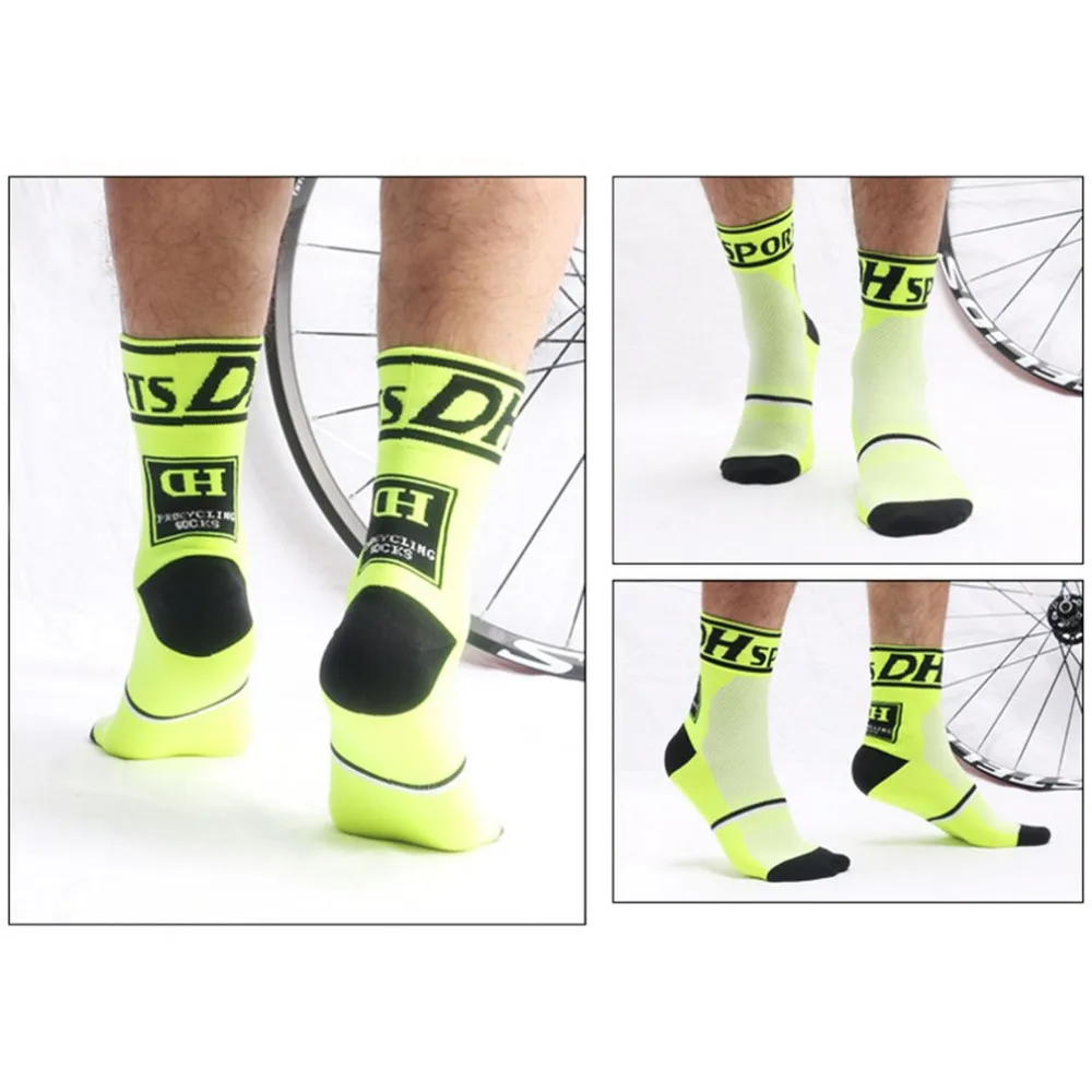 Мужские Женские носки для бега, езды на велосипеде, велосипеде, футбола, носки для бега, дышащие спортивные носки баскетбольные