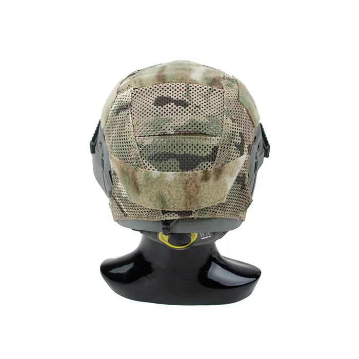 Мультикам Крышка для TW шлем NVG крышка CP сетка и хлопковый Рипстоп шлем крышка с петлей ремень на верхней части - Цвет: MC