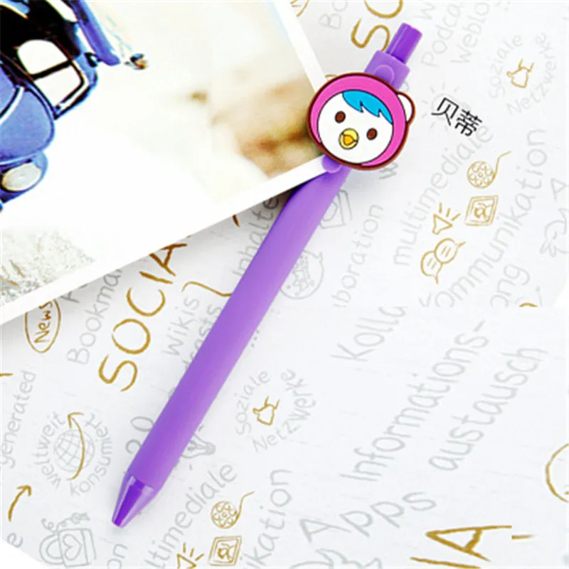 

Cute Gel Pen Cartoon Gel Pen 0.5mm Black ink Candy color pen for Kid Gift escritorio Papelaria School Supplies Korean Stationery
