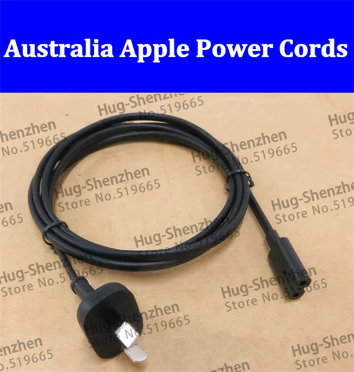 

High quality Australia 2-Prong Port AC Power Cord Cable For Mac Mini Router for apple TV PS2 PS3 Slim Power Cable