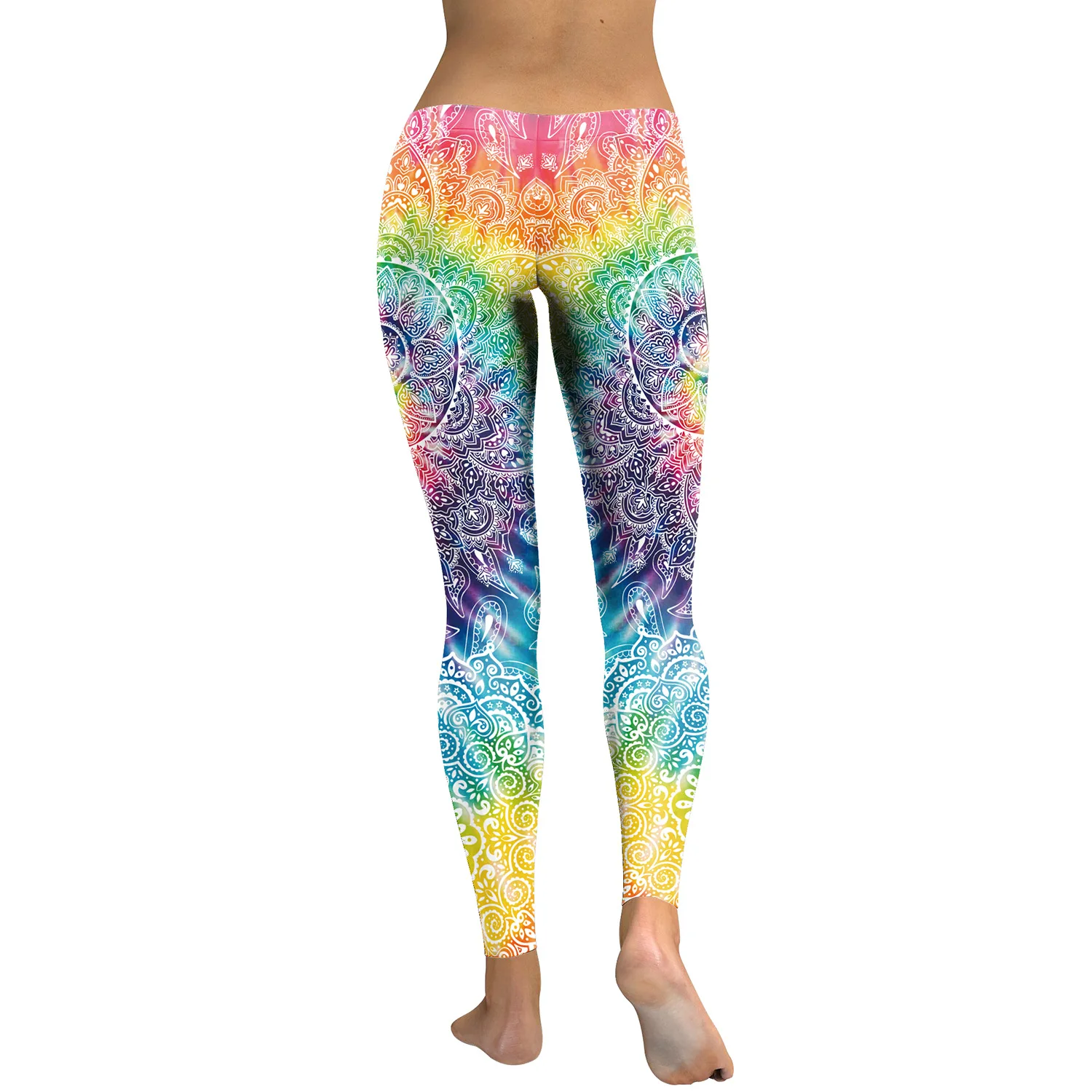 rainbow yoga leggings