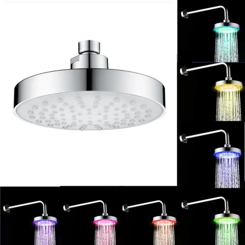 7 Colors Automatic Light Switching Shower Head LED Light Water Bath
