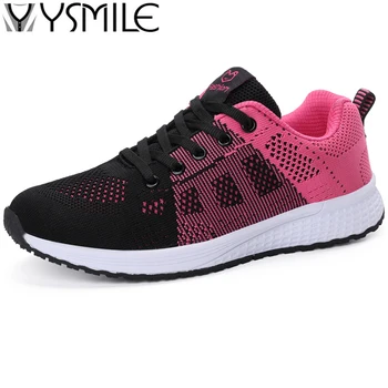 

Breathable Outdoor Pink Women Running Shoes Soft Sneakers Rubber Female Sport Shoes Zapatos Mujer Women Walking Shoes Black Run