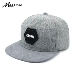 Девочка Snapback шляпа ПУ письмо FASHI Бейсбол Кепки шапка для Для женщин Для мужчин хип-хоп папа Gorras мальчиков и девочек черный приталенный шляпа