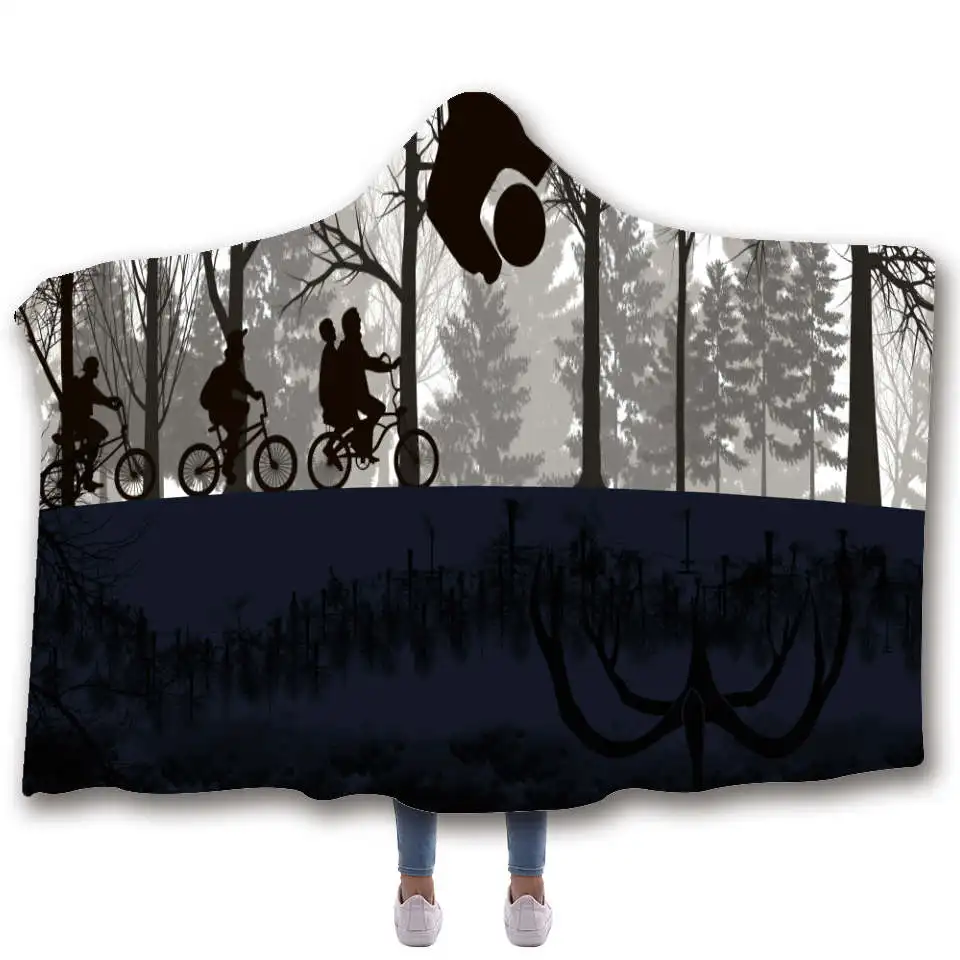 Супер мягкое одеяло с 3d-изображением Странника в школу, теплое одеяло для дивана, одеяло с капюшоном для путешествий, одеяло с рисунком аниме - Цвет: 22