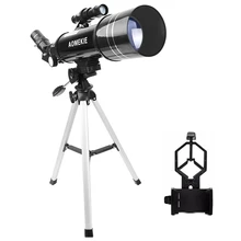 AOMEKIE F40070M Astronomical Telescope Moon Bird Watching HD Telescope with Compact Tripod&Phone Holder Gift for Kids Beginner