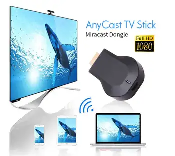 

Miracreen 1080P Wireless Anycast Plus mirroring multiple TV stick Adapter Android HDMI WiFi Dongle for IOS Android