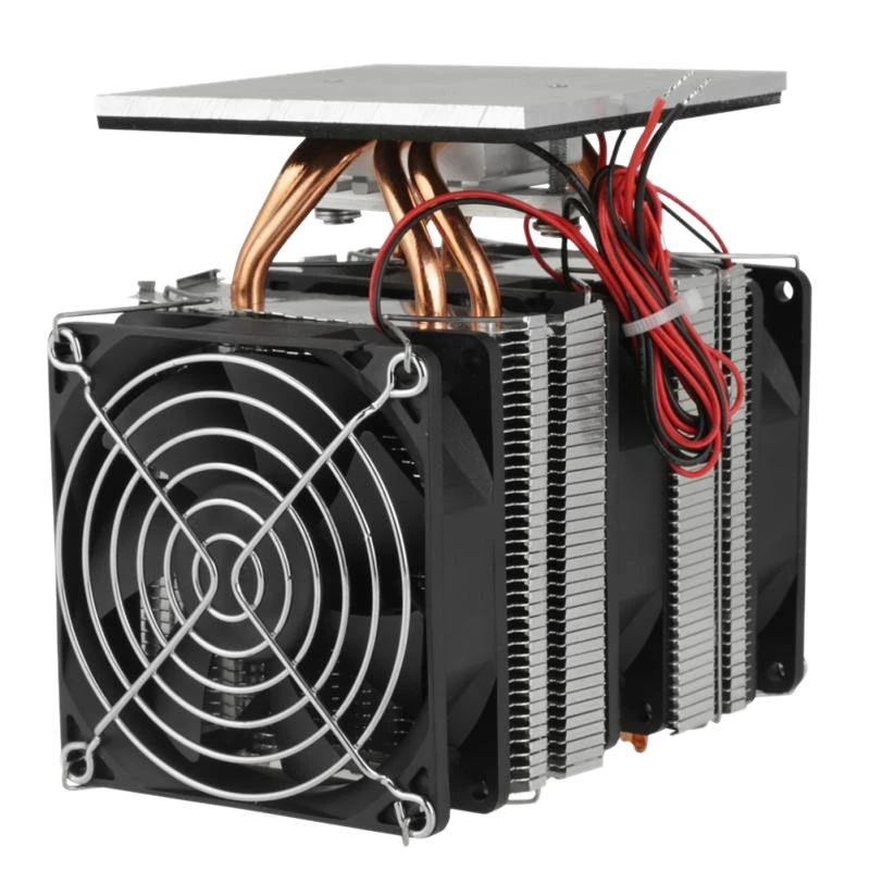 

12V 120W Thermoelectric Peltier Refrigeration Cooling System Kit Semiconductor Cooler Large Radiator Cold Conduction