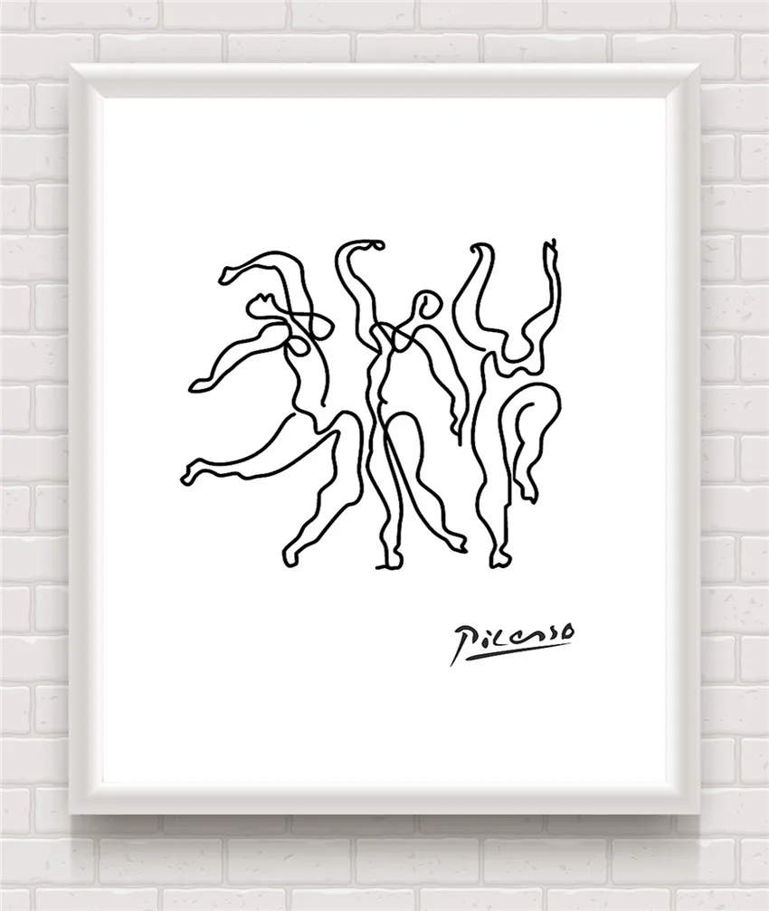 Рисунки пикассо одной линией