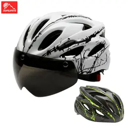 Велосипедные Магнитные очки шлем стильная полоса крутой велосипед Кепка для мужчин и женщин езда Защитные шлемы оформление включено