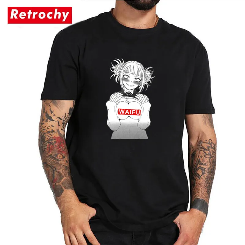 

Ahegao Himiko T shirt Toga Boobs Waifu Anime t-shirt Funny TITTIES BOOBS BOOBIES Print New Man Tshirt Hipster Hipster Top Tees