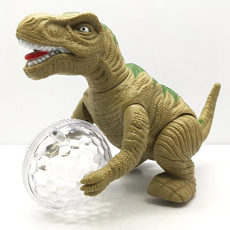 Детский электронный игрушечный динозавр шагающий робот интерактивная игрушка Стегозавр со светом и ревущий Звук детей модель